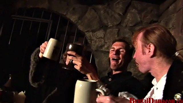 Blonde chick Magda endures extreme food play and bdsm gang bang