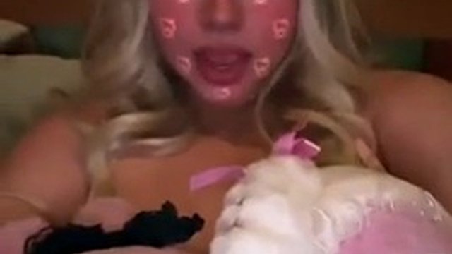 My breasts are too big for TikTok so I had to use plush tunes to cover my big massive breasts.