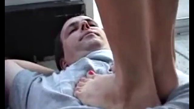 Heels nad barefeet trampling two ladies