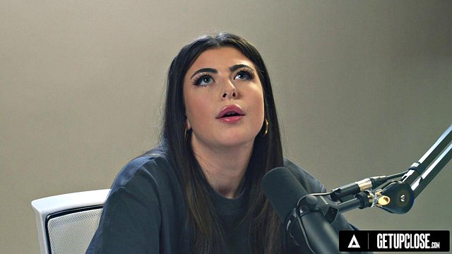 Brunette Alice Miller Stripteases Before Fingering Her Pussy to Explosive Orgasms in Close-Up Solo