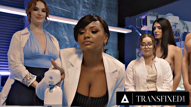Dolls Khloe Kay & Zariah Aura Caught in Steamy Action by Horny Scientist Avery