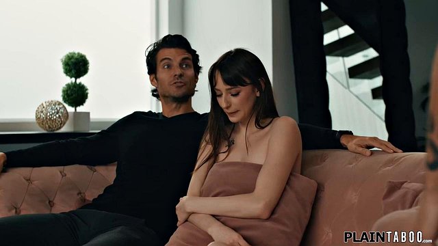 Stepdad Jay Smooth Pounds Teen Lana Smalls' Small Tits While Cuckold Husband Watches Her Deep-Th
