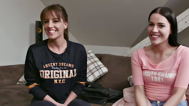 Anal bitches fucked in a threesome with a nice dick in the asshole