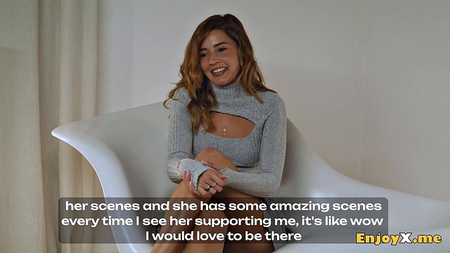 Agatha Vega and Mary Rock Ride Faux Cock in First-Time Try