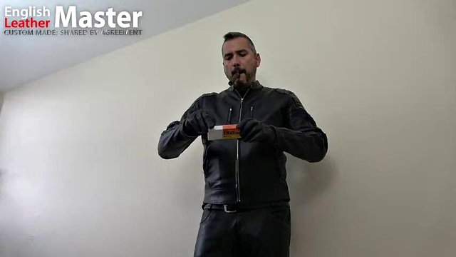 Leather Master Cigar Smoking Humiliation