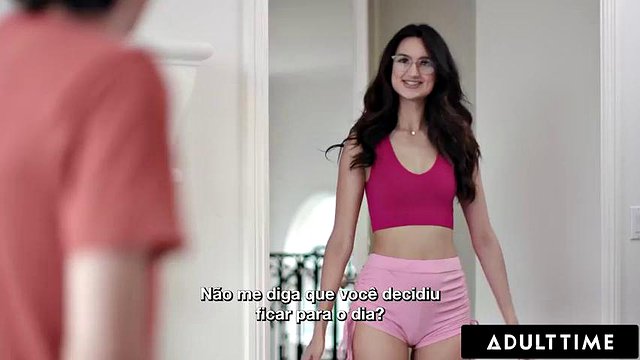 ADULT TIME - Eliza Ibarra Puts Wrong Glasses & Fucks Her Stepbro Instead Of BF! PORTUGUESE SUBTITLES