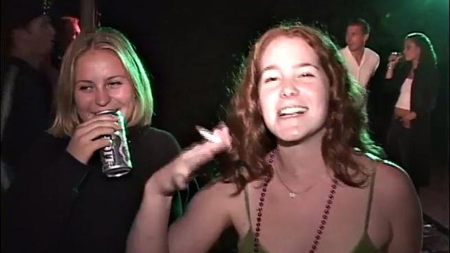 Partying college teen sluts sucking dick