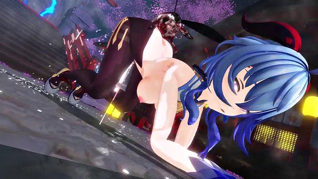 MMD Ganyu monster Goutouren