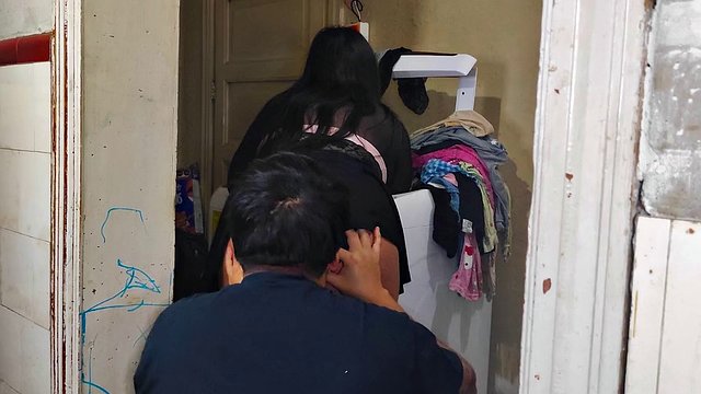 I VISIT MY BROTHER BUT ONLY FIND HIS WIFE IN A SHORT SKIRT AND WE END UP FUCKING (REAL)