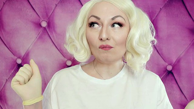 Latex Medical Gloves and Eating Ice Cream (Food Fetish) with Braces (Arya Grander)