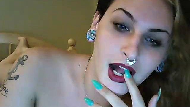 Throwback edition sexy shemale SOB cums hard