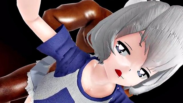 mmd r18 Junko a sexy slut fuck cheating wife 3d animation hentai gangbang cum swallow sex