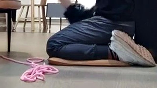 Foot gagging femdom