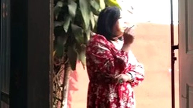 Mexican smoking transvestite