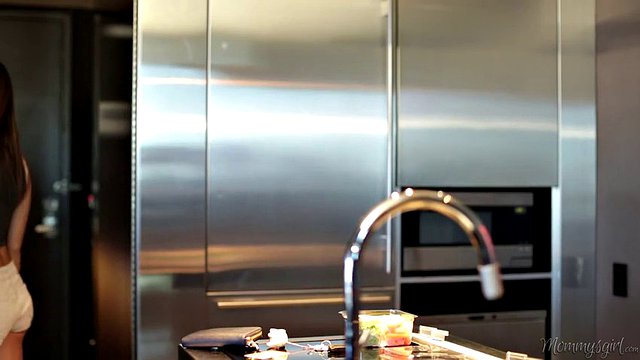Three beautiful girls are doing lesbian love in hotel sweet