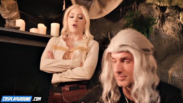 Geralt and Jaskier Fuck Chloe Amour and Gia OhMY - The Witcher Porn Cosplay Parody: Porn