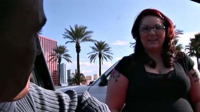 Thick babe swallowing a cock