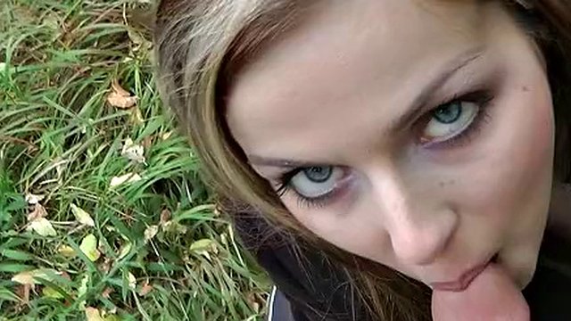 Beautiful girl sucks cock