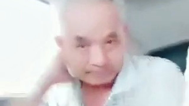 Chinese old man sucks