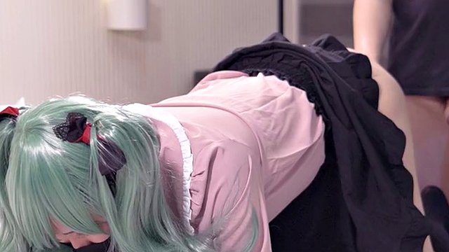 Hatsune Miku Vampir Cosplayer sikiliyor, japon hentai anime crossdresser cosplay 5