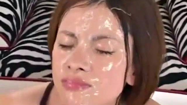 Asuka Uzuki Belleza japonesa Tres episodios de Bukkake: BlowJob, Cumshot y Jav Porn porn