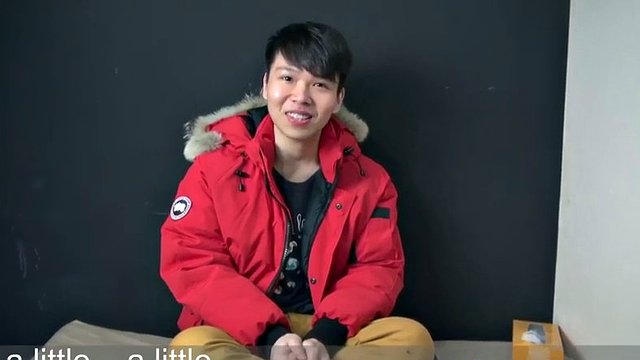 Skinny and tight Asian gay boy takes off his clothes