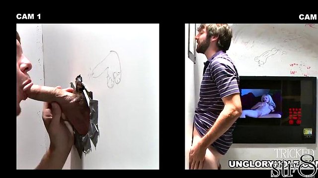 Köderten geradlinigen Schwanzloch in Gloryhole
