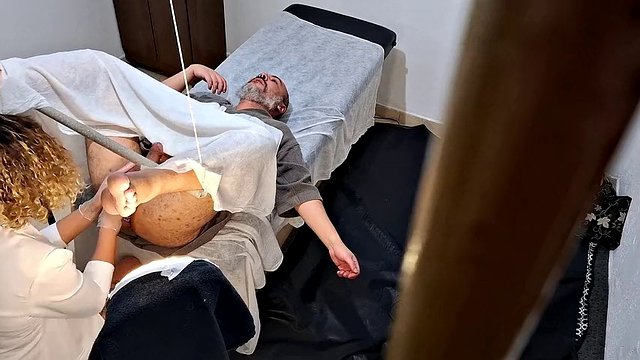 He went to the doctor to have his prostate examined, but the doctor stuck the strapon in his ass