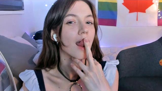 Chaturbate sexy babe grabs her big natural tits and sucks and licks her finger like a cock