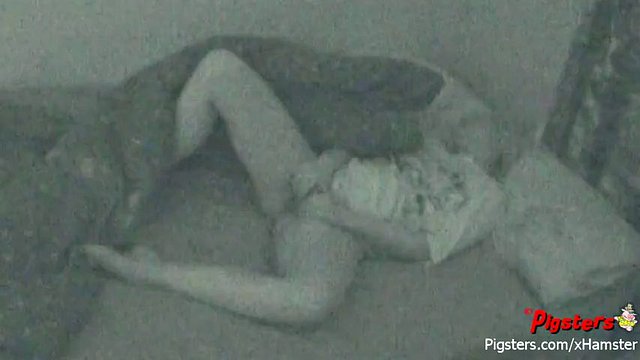 midnight masturbation session caught on hidden cam