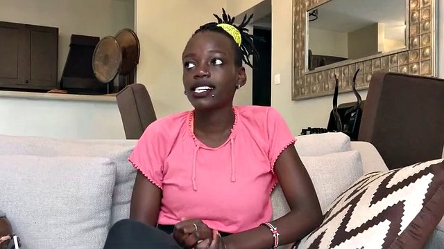 African Casting - Big black lactating tits milk big white dick