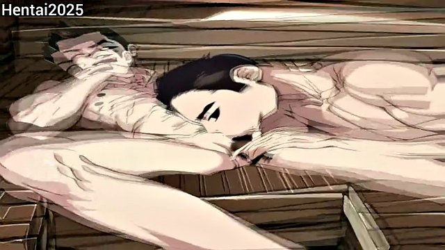 Horny Gay Couple Enjoy Blowjob at Public Sauna Cartoon Hentai Animation