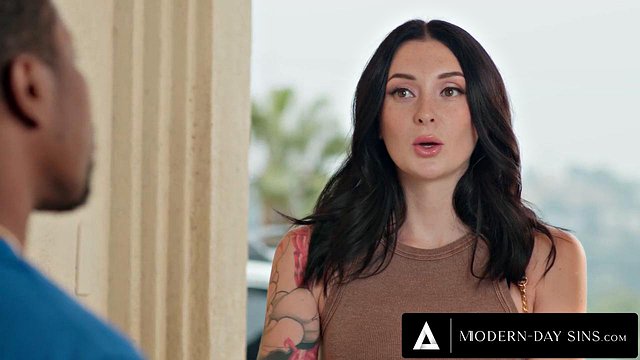 Charlotte Sins Taunts Stepsister's Husband with Sloppy Blowjobs and Relentless Anal Pounding