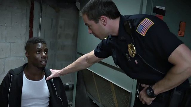 gay police officers in uniform fuck black dudes up their ass on the job