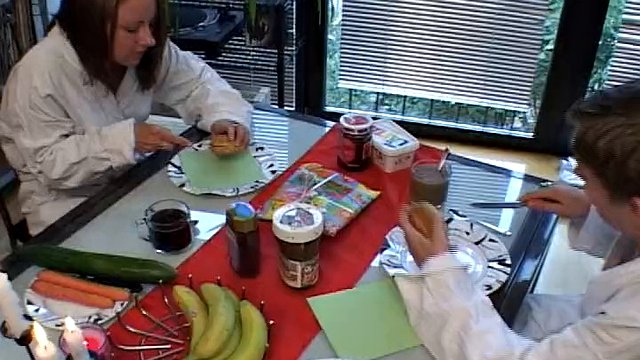 Two wild lesbians from Germany pleasure each other in the kitchen