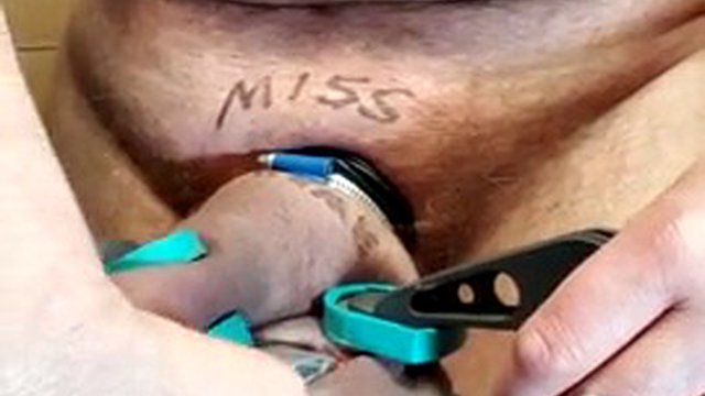 Vacuum cock and ball clamped for Miss Supreme
