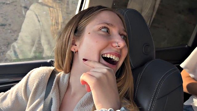 Gay Car Threesome in Public with Intense Anal Pounding, Cowgirl Riding and Massive Cumshots (O