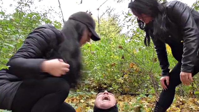 Femdom Bratis dominate slaves public