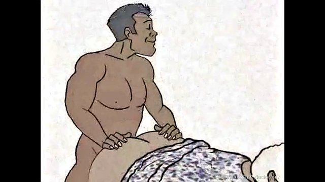 Black granny loves anal! Animated cartoon!