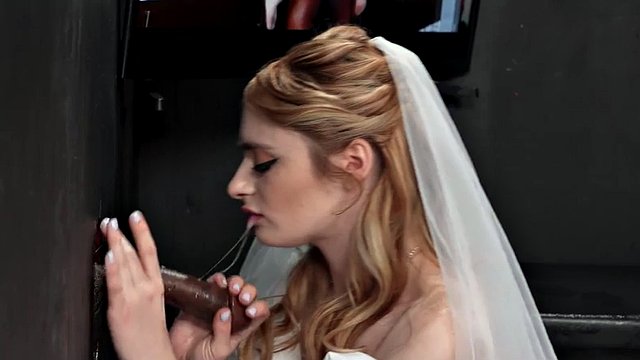 Bride Reese Robbins heads to the glory hole for BBC on her wedding day
