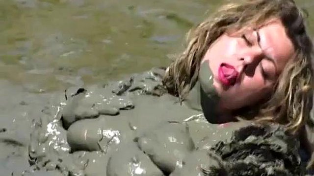 Cindy In Fur Playing In The Mud