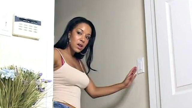 Big giant strapon black cock satisfies the cunt on this gorgeous young lesbian