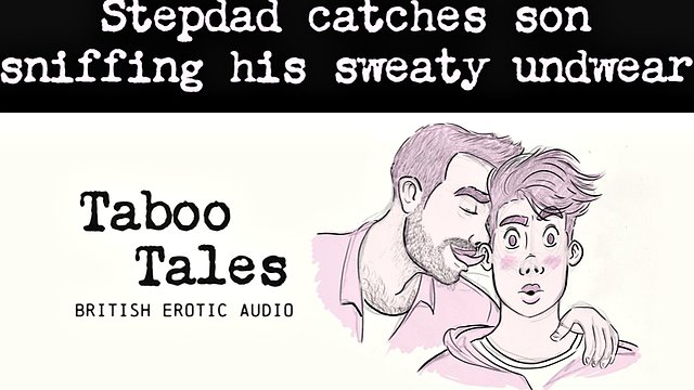 Erotic audio fantasy: UK stepfather catches his son