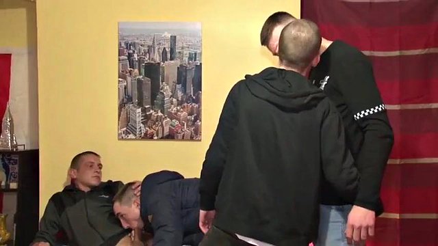 Young Chav group pre brexit orgy part one
