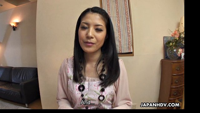 Hot Japanese MILF fucks a cute young guy