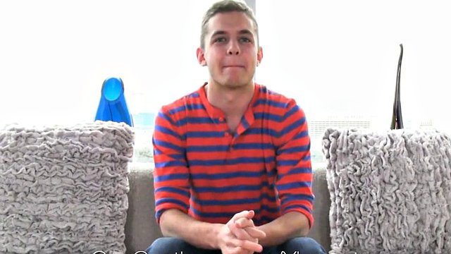 Amateur gay slut gets ass plowed on a casting
