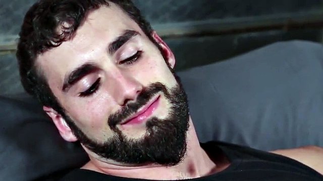 muscular stud pounds broke jock then they cum together