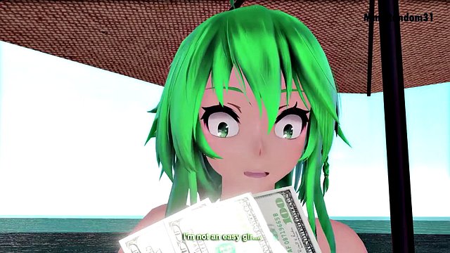 MMD Gumi and big ugly guy MMDRandom31
