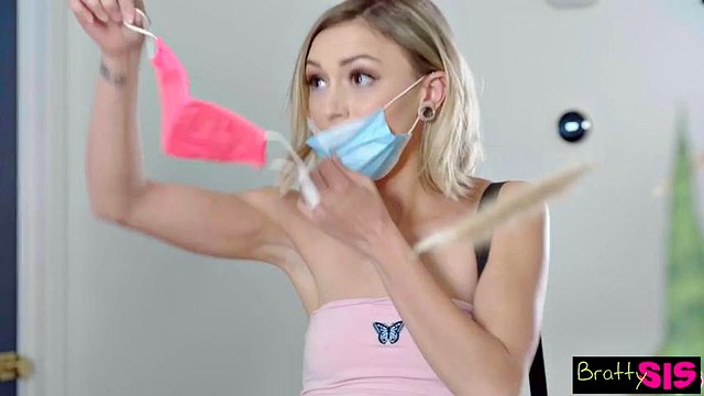 Chloe Temple to stepbro,  Since you like the smell of my panties, might as well taste my pussy