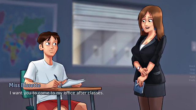 Xrgamer's Miss Bissette Tutoring Anon in French Kissing Hentai